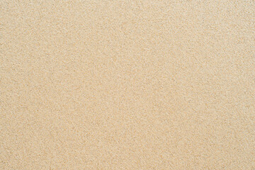 Fototapeta na wymiar Background with coastal sand. A well-groomed shore with clean yellow sand.