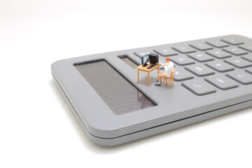 Working From Home, the mini figure is working