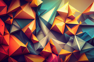 abstract geometric background created with Generative AI technology