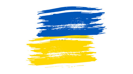 Ukrainian national flag in grunge style