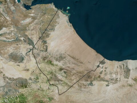 Awdal, Somaliland. High-res satellite. No legend
