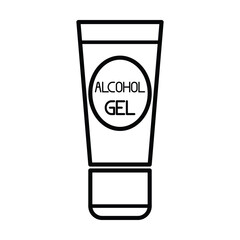 alcohol gel icon, alcohol vector, gel illustration