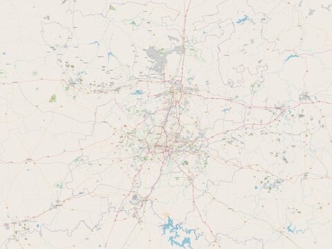 Gauteng, South Africa. OSM. No legend
