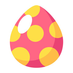 Cartoon colorful easter eggs icon.	

