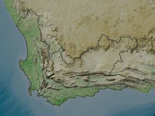 Western Cape, South Africa. No legend