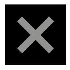 x icon button, cross or close icon button