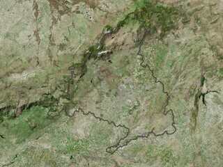 Comunidad de Madrid, Spain. High-res satellite. No legend