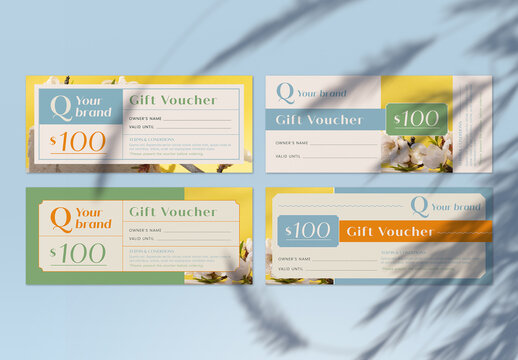Vouchers Delicate Style Layout