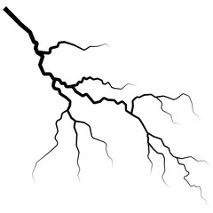 Lightning thunder, electricity storm light energy, flash, rays power flare