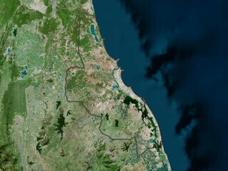 Batticaloa, Sri Lanka. High-res satellite. No legend