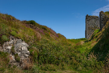 Fototapeta na wymiar Signal tower at Ballymackean. Cork County. Westcoast Ireland. 