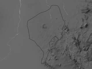 Blue Nile, Sudan. Grayscale. No legend
