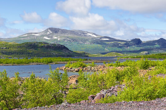 National park Stora Sj&ouml;fallet/Stuor Muorkke, Laponian Area - The Arctic Circle region of northern Sweden is the home of the Saami people - UNESCO World Heritage of Sweden