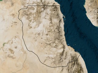 Red Sea, Sudan. Low-res satellite. No legend