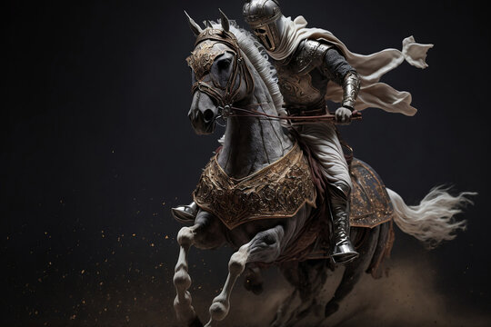 middle eastern style cavalry, generative ai