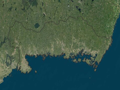 Blekinge, Sweden. Low-res satellite. No legend