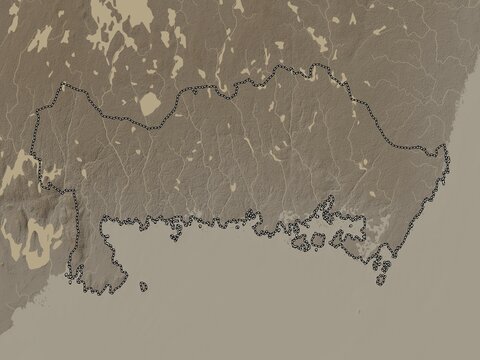 Blekinge, Sweden. Sepia. No legend