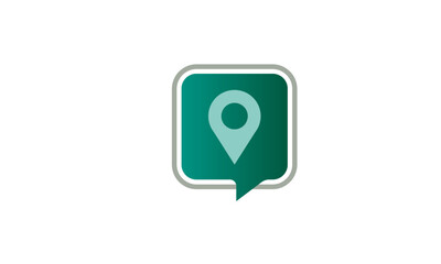 icon simple Pin, Logo point location, Vector illustration symbol design