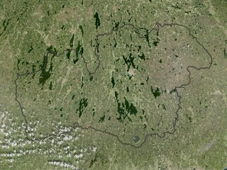 Kronoberg, Sweden. High-res satellite. No legend
