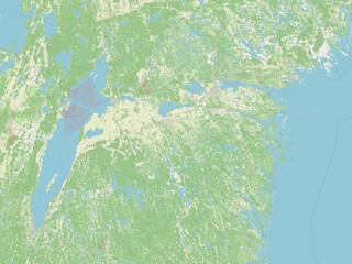 Ostergotland, Sweden. OSM. No legend