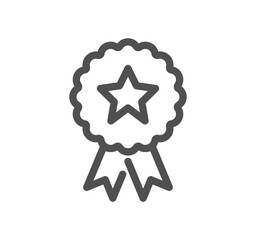 Core values related icon outline and linear symbol.	
