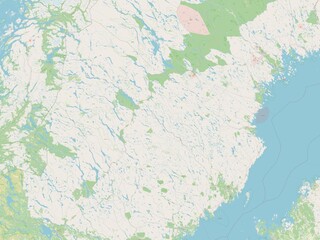 Vasterbotten, Sweden. OSM. No legend