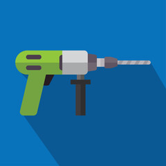 The Flat Drill Icon for Minimalist Projects