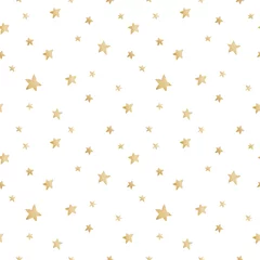  Star watercolor seamless background. Ideas for a children's room. Good night. Baby shower elements. Ideal for print, postcards, greeting cards, fabric, etc. © Tatiana 