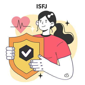 ISFJ MBTI type. Character with introverted, observant, feeling,
