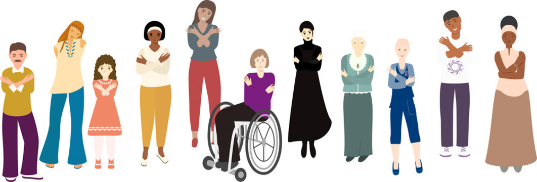 Multi ethnic group of people portraits #EmbraceEquity Give equity a huge embrace. International Women's Day 2023 Embrace equity. Equal opportunities are no longer enough  - Powered by Adobe