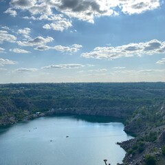 Obraz premium view of the lake