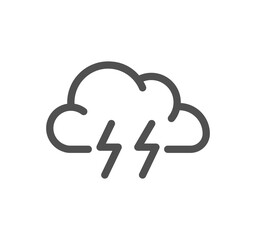 Weather related icon outline and linear symbol.	
