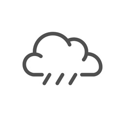 Weather related icon outline and linear symbol.	
