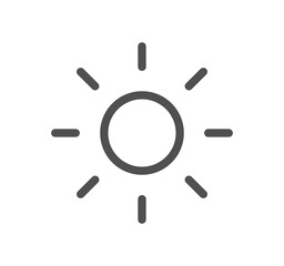 Weather related icon outline and linear symbol.	
