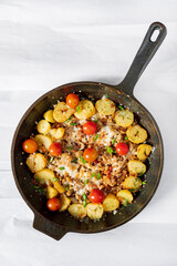 roasted potato with minced meat