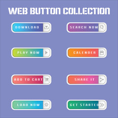 colored cta button collection