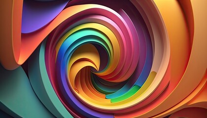 Obraz premium Abstract rainbow background, generative ai