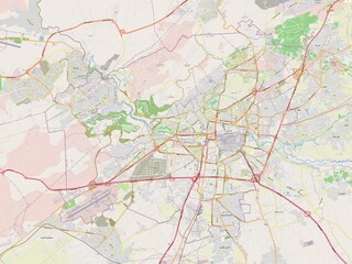 Fototapeta premium Damascus, Syria. OSM. No legend