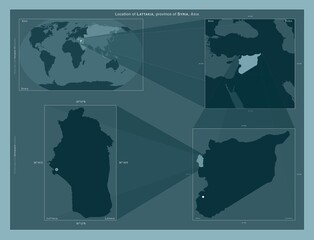 Lattakia, Syria. Described location diagram