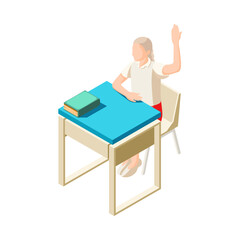 Pupil Hands Up Composition