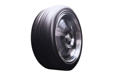 new chrome rims car wheels for a drift car custom tuning long exposure photo motion blur effect