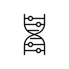 Non GMO symbol. Thin line icon for organic food, beauty product. Modern vector illustration.