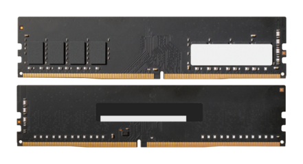 ddr sdram computer hardware isolated on transparent background