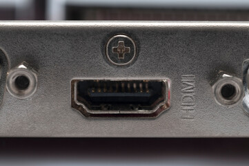 connection hdmi video card to display high-definition images