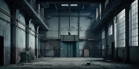 An abandoned factory - Generative AI