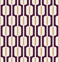 Abstract Stripes Squares Retro Monochrome Seamless Vector Pattern Trendy Fashion Colors Perfect for Allover Fabric Print or Wrapping Paper