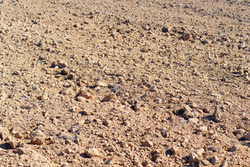 Texture of a tilled field