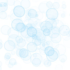 Bokeh Overlay Blue Bubbles