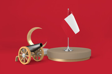 Ramadan Peru Cannon and Crescent