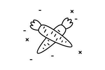 marks icon. Simple thin line, outline of Agriculture icons for UI and UX, website or mobile application on white background